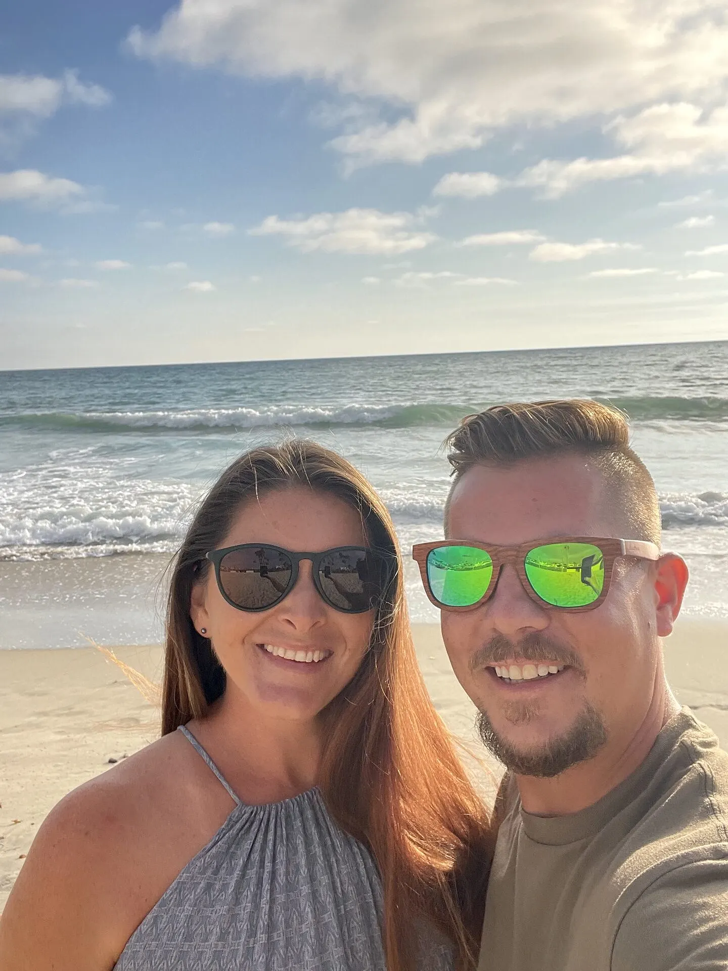 Jesse and Karlee at the beach