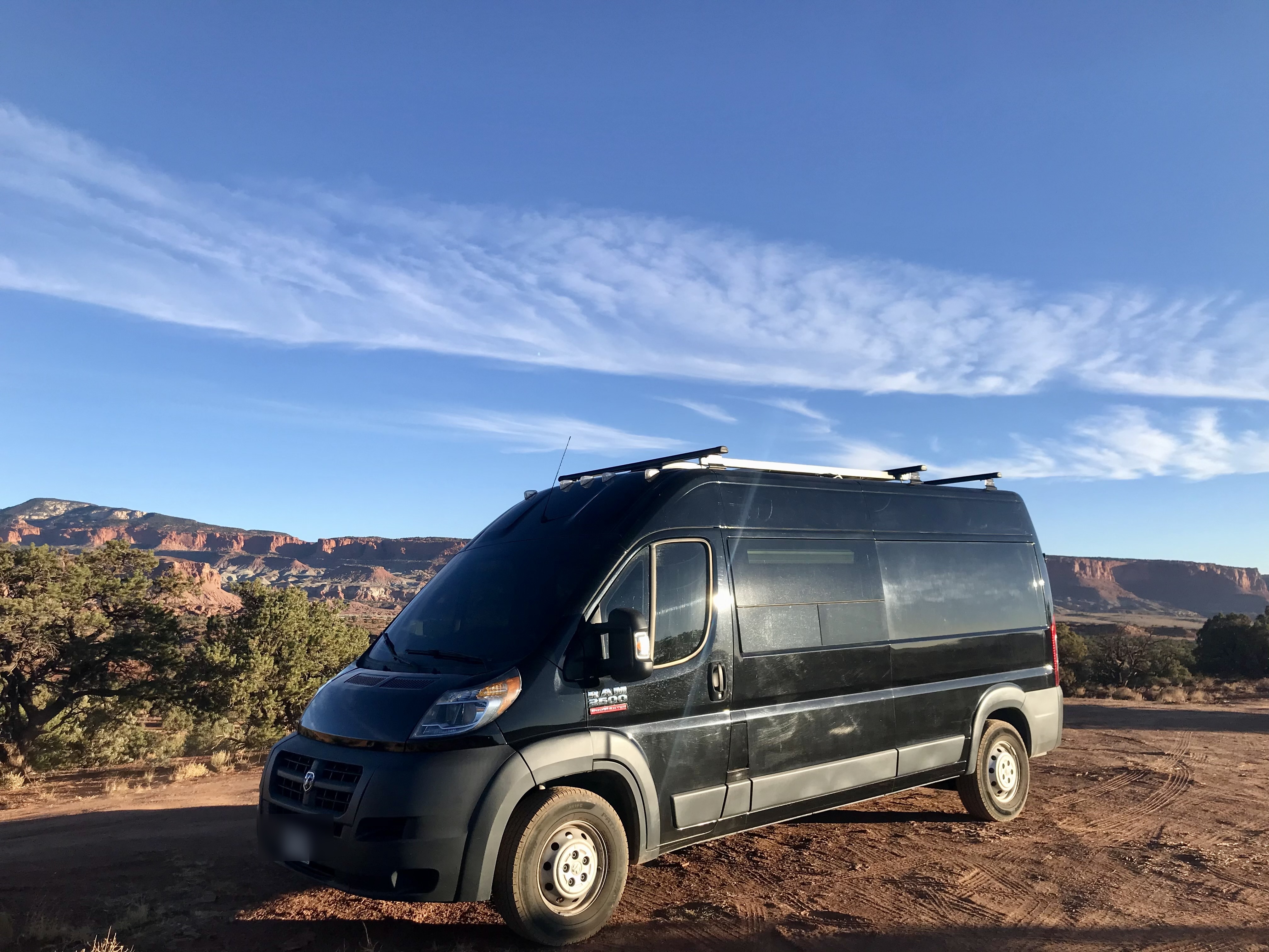 ProMaster van with CRL T-Vent windows installed