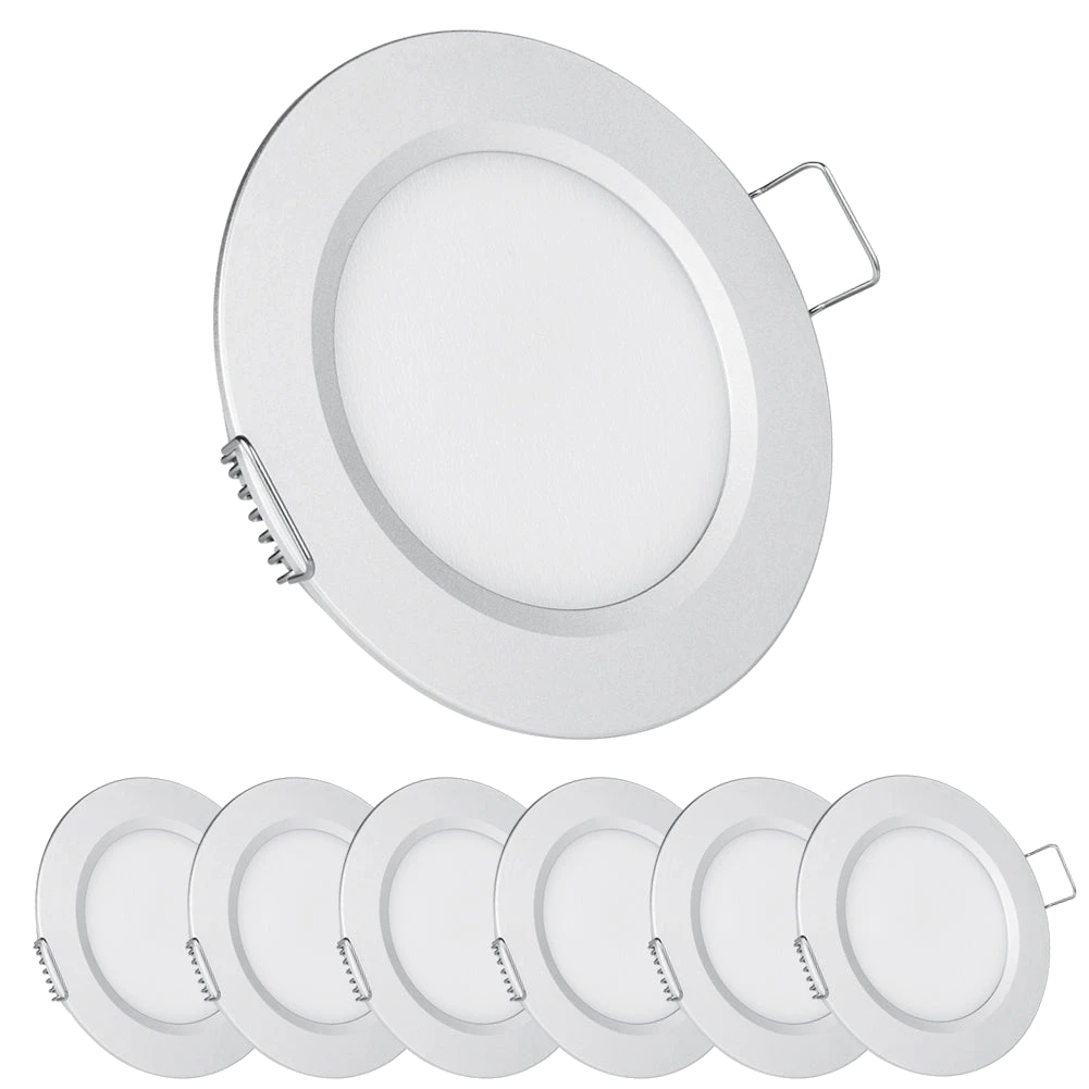 Acegoo 12V recessed LED puck light, 6-pack, the flush ceiling light for a van build