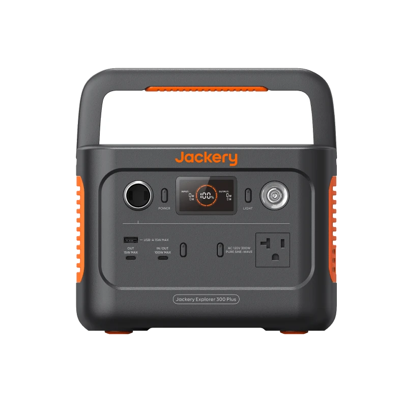 Jackery Explorer 300 Plus portable power station, front view