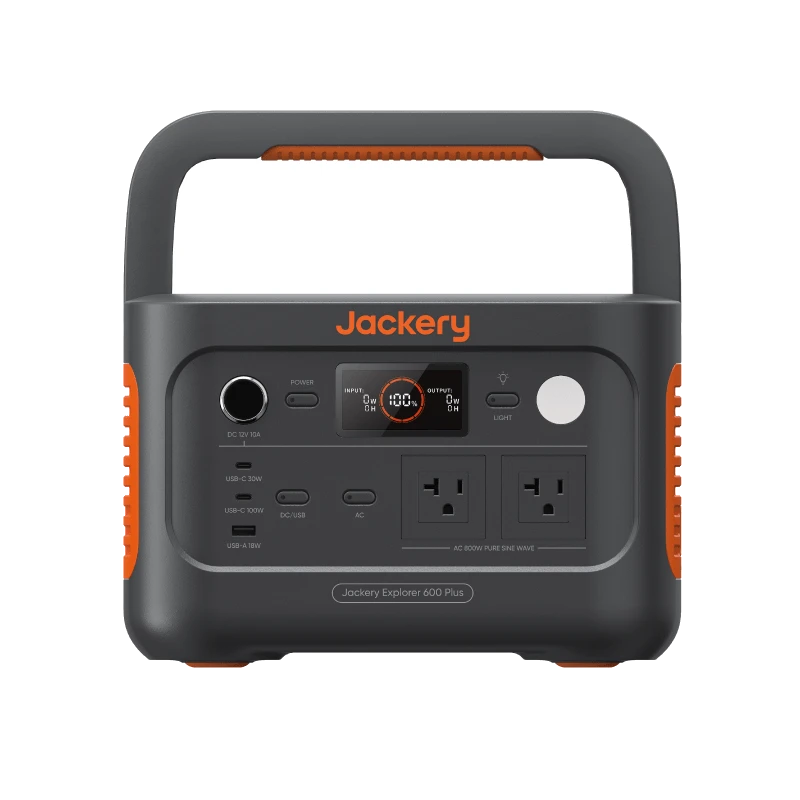 Jackery Explorer 600 Plus portable power station, front view